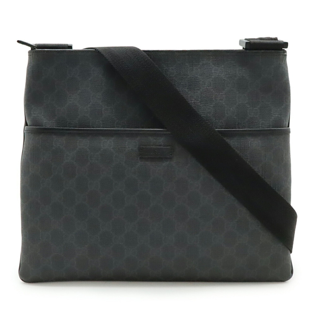 GUCCI Authentic Black Leather Shoulder Bag - Picture 2 of 9